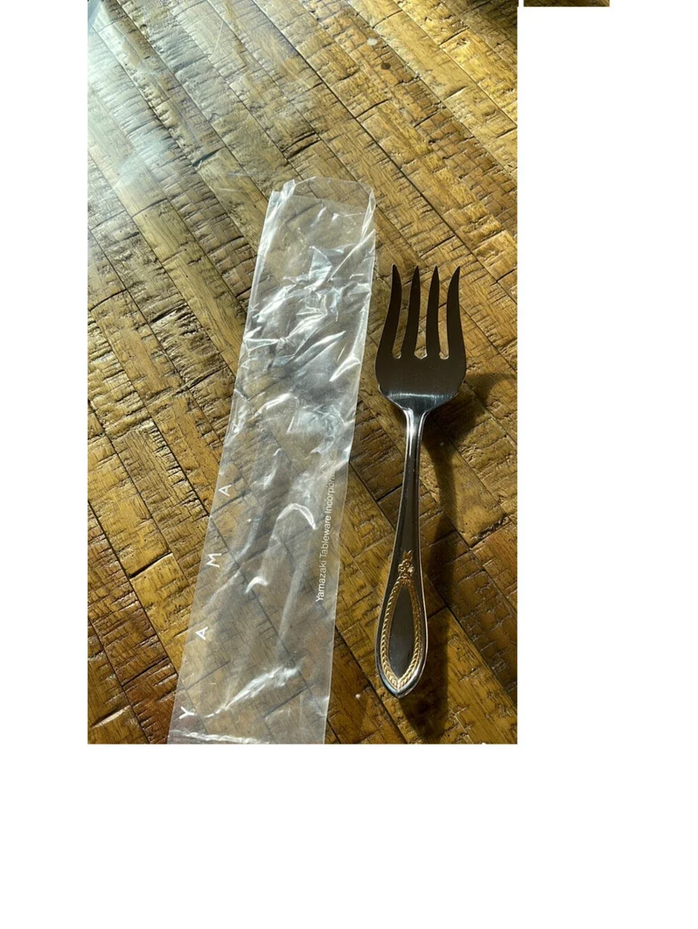 New Yamazaki Mayfair Gold Accent Stainless Steel Flatware